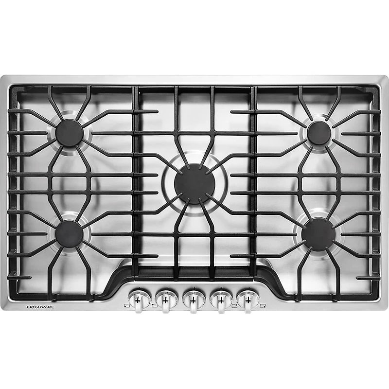 36 inch Stainless 5 Burner Gas Cooktop - OPEN BOX