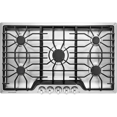 36 inch Stainless 5 Burner Gas Cooktop - OPEN BOX