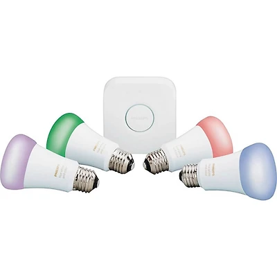 White and Color Ambiance A19 LED Starter Kit - CA Residents - Multicolor