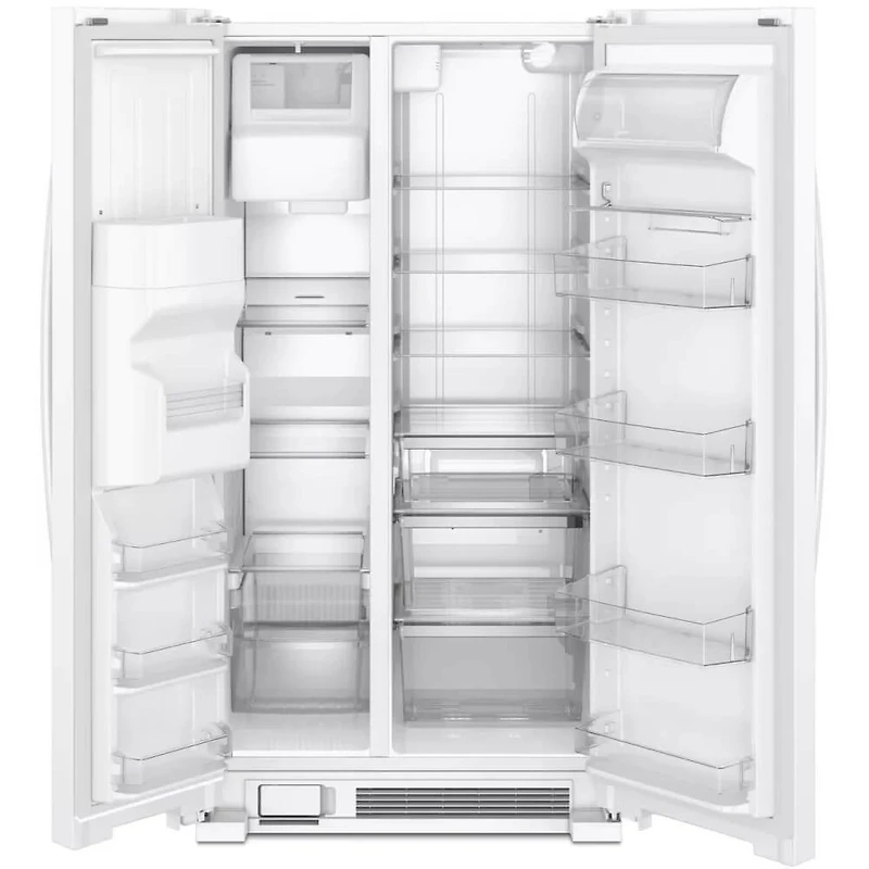 21 Cu. Ft. White Side-by-Side Refrigerator