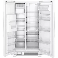 21 Cu. Ft. White Side-by-Side Refrigerator