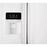 21 Cu. Ft. White Side-by-Side Refrigerator