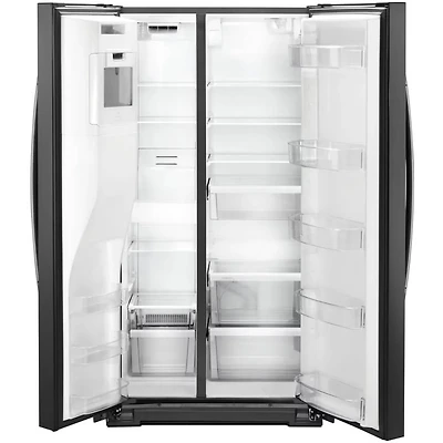 21 Cu. Ft. Black Side-by-Side Counter-Depth Refrigerator