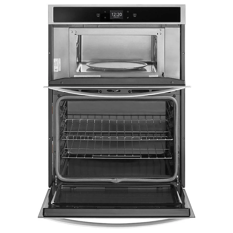30 inch Stainless Single Combination Smart Wall Oven with Built In Microwave - OPEN BOX