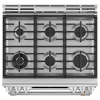7 Cu. Ft. Stainless Dual-Fuel Double Oven Range