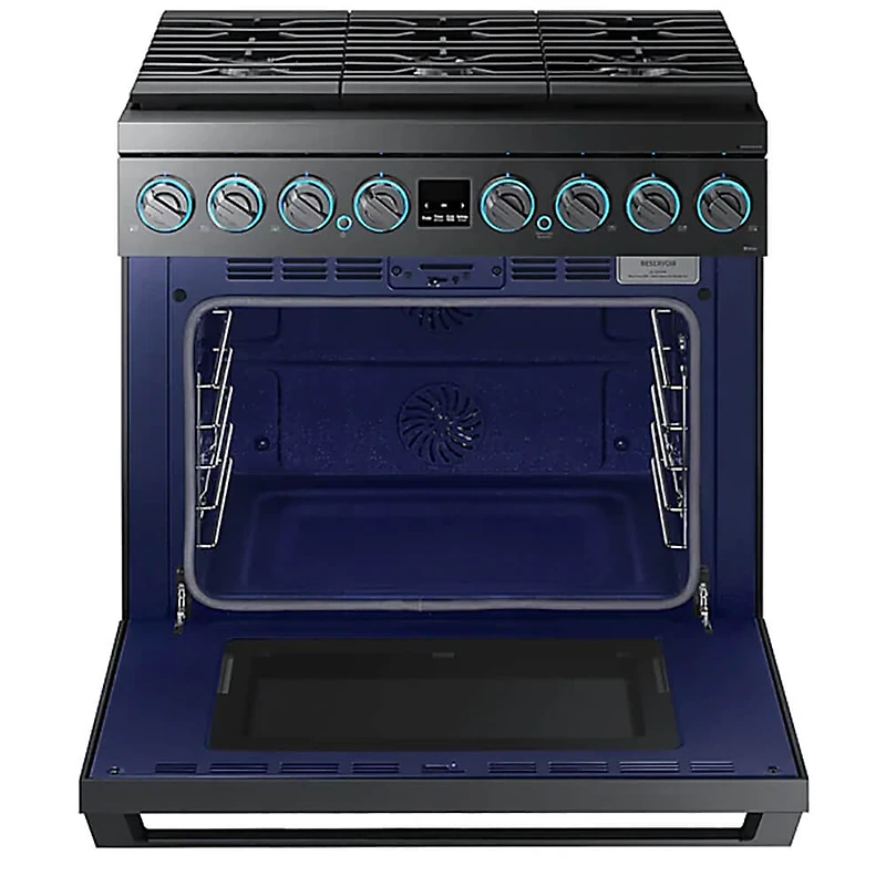 6.3 Cu. Ft. Black Stainless Dual-Fuel Range