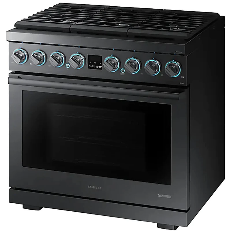 6.3 Cu. Ft. Black Stainless Dual-Fuel Range