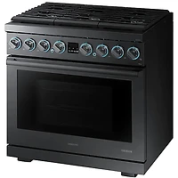 6.3 Cu. Ft. Black Stainless Dual-Fuel Range