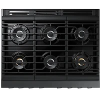 6.3 Cu. Ft. Black Stainless Dual-Fuel Range