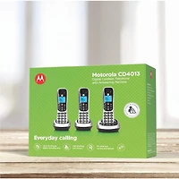 Cordless Telephone - 3 Handsets