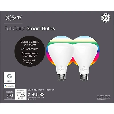 BR30 Bluetooth Smart LED Light Bulb (2 Pk.)