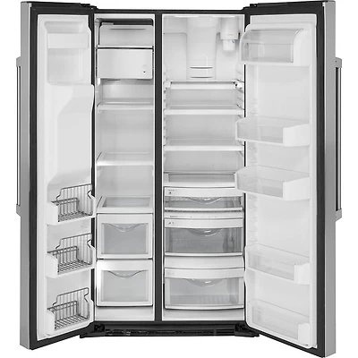 21.9 Cu. Ft. Stainless Counter-Depth Side-By-Side Refrigerator