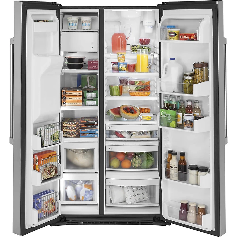 21.9 Cu. Ft. Stainless Counter-Depth Side-By-Side Refrigerator