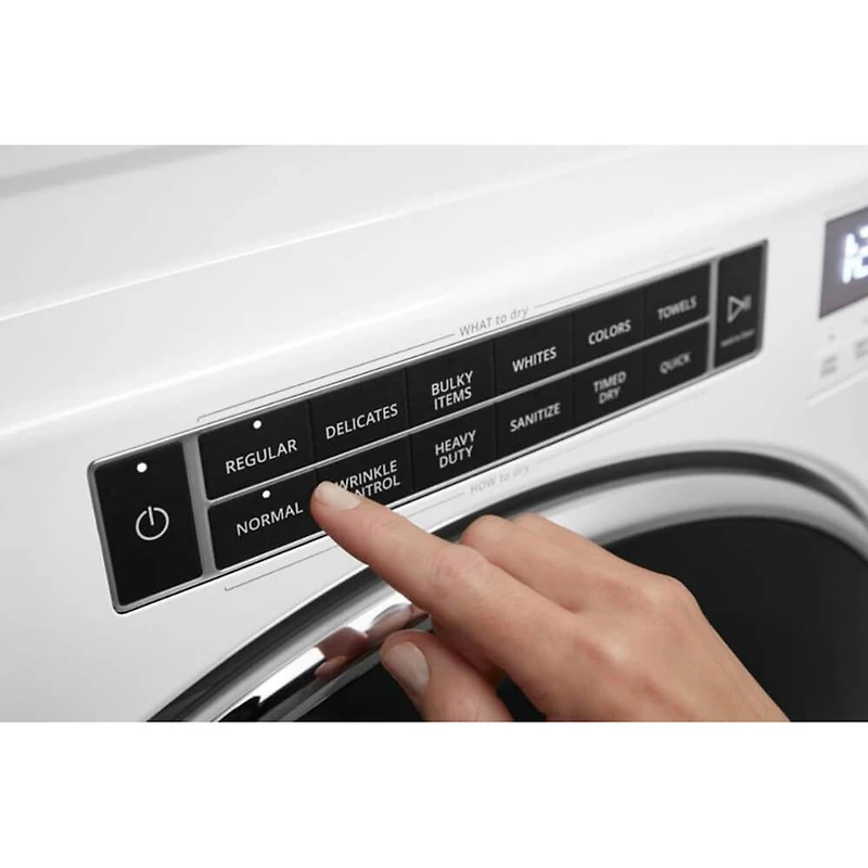 7.4 Cu. Ft. White Electric Front Load Dryer