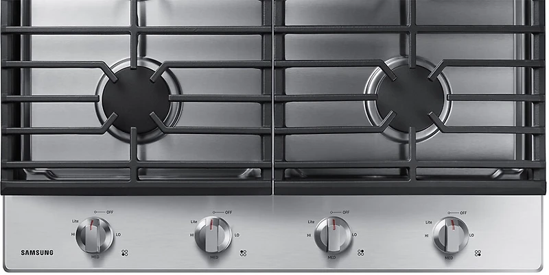 30 inch Stainless 4 Burner Gas Cooktop