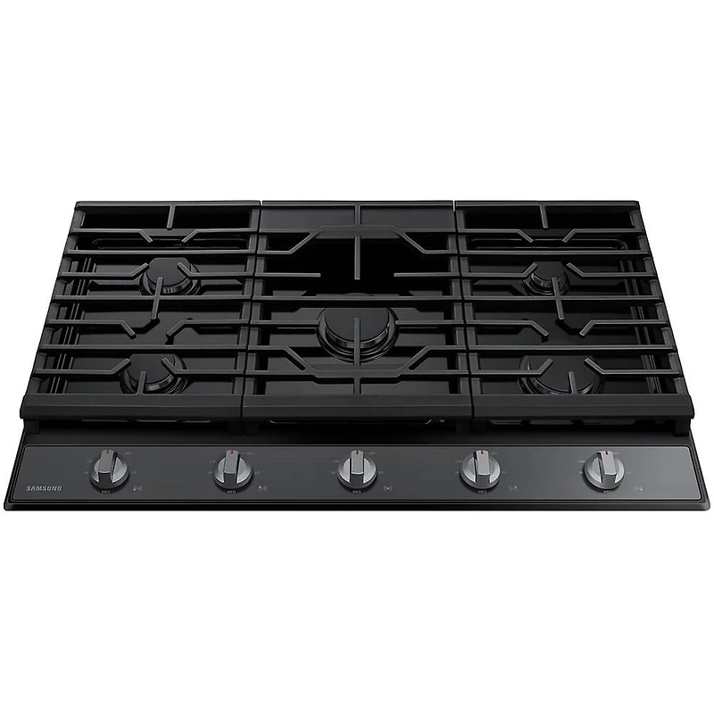 36 inch Black Stainless 5 Burner Gas Cooktop