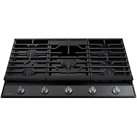 36 inch Black Stainless 5 Burner Gas Cooktop