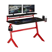 Techni Sport Stryker Gaming Desk - Red - OPEN BOX