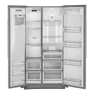 22.6 Cu.Ft. Stainless Counter-Depth Side-by-Side Refrigerator