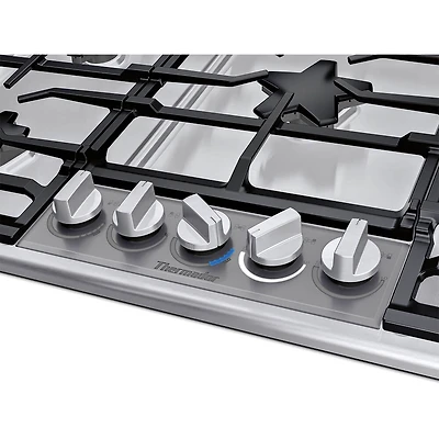 36 inch Stainless 5 Burner Masterpiece Series Gas Cooktop