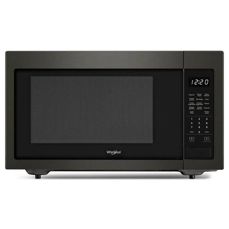 1.6 Cu. Ft. Black Stainless Countertop Microwave