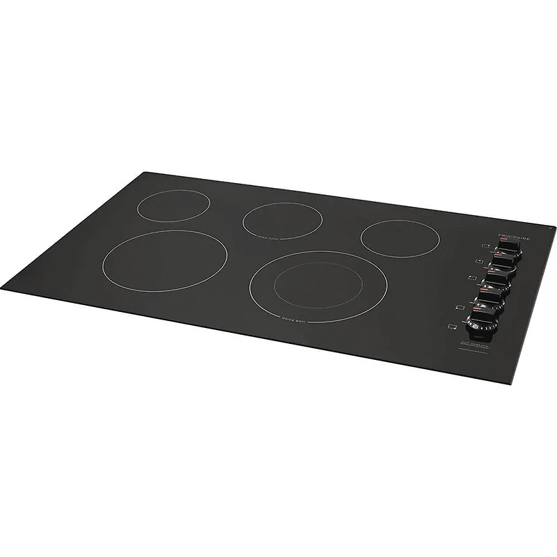 36 inch Black 5 Burner Electric Cooktop