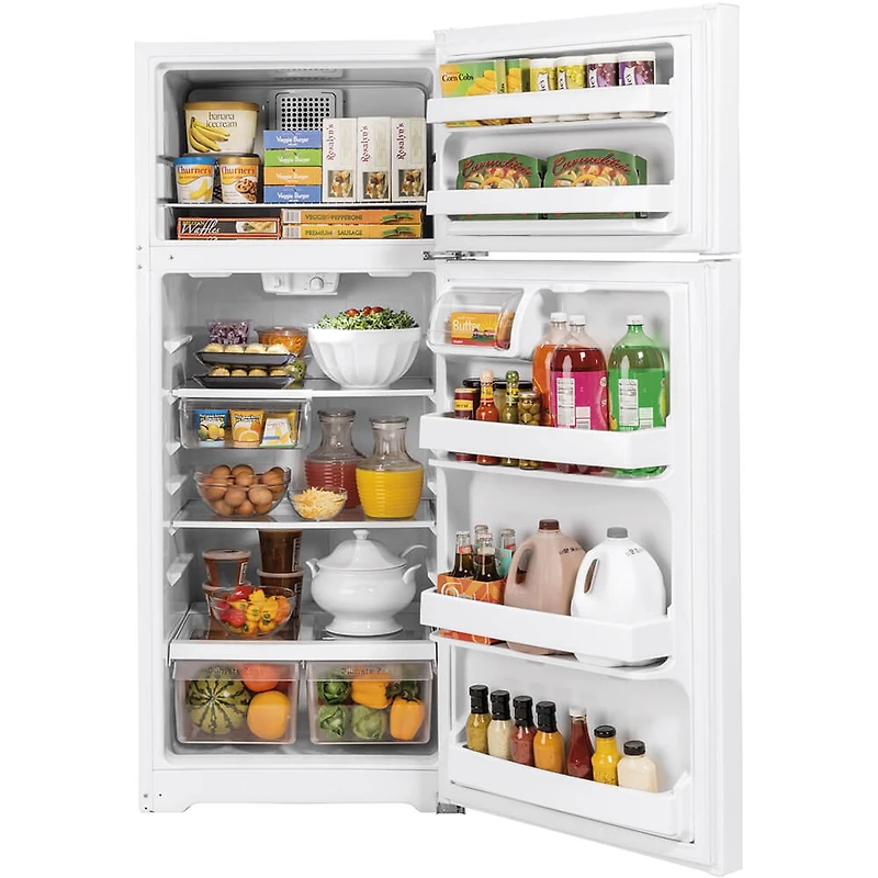 16.6 Cu. Ft. White Top-Freezer Refrigerator