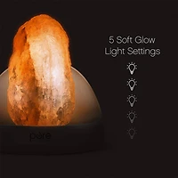 PureGlow Crystal Salt Lamp + Diffuser (Large)