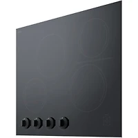 24 inch Black 4-Burner Radiant Cooktop