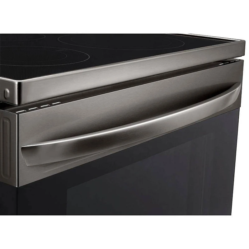 6.3 Cu. Ft. Black Stainless Electric Convection Smart Range with Air-Fry - OPEN BOX