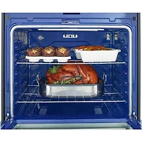 6.3 Cu. Ft. Stainless Electric Convection Smart Range with Air-Fry - OPEN BOX