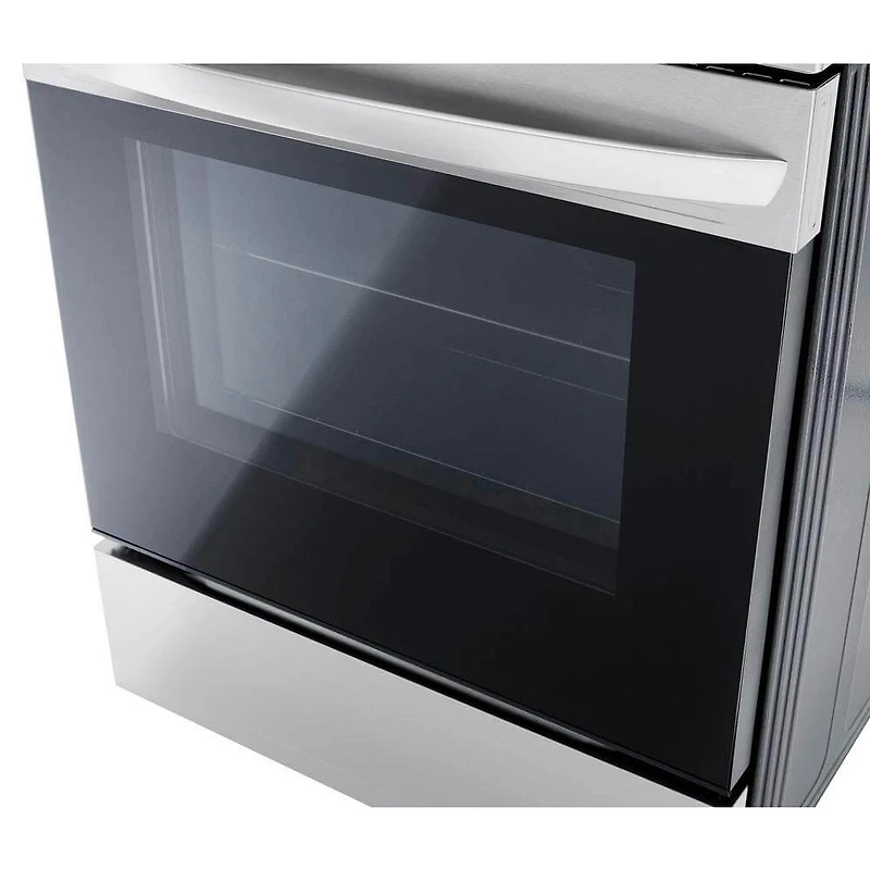 6.3 Cu. Ft. Stainless Electric Convection Smart Range with Air-Fry - OPEN BOX