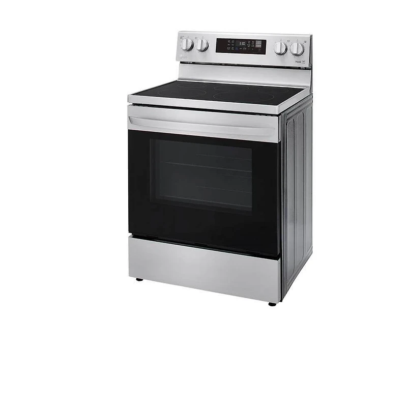 6.3 Cu. Ft. Stainless Electric Convection Smart Range with Air-Fry - OPEN BOX