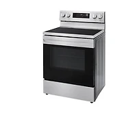 6.3 Cu. Ft. Stainless Electric Convection Smart Range with Air-Fry - OPEN BOX