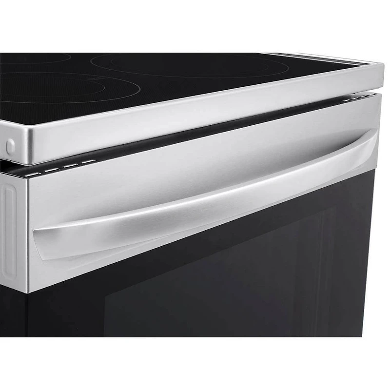 6.3 Cu. Ft. Stainless Electric Convection Smart Range with Air-Fry - OPEN BOX