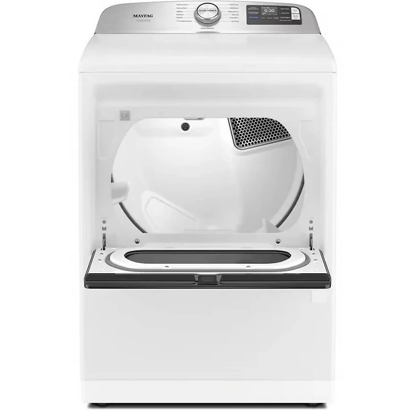 7.4 Cu.Ft. White Top Load Smart Dryer - OPEN BOX