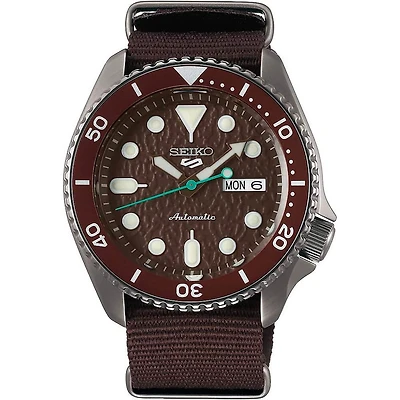5 Sports 24 - Jewel Automatic Watch - Chestnut - Nylon