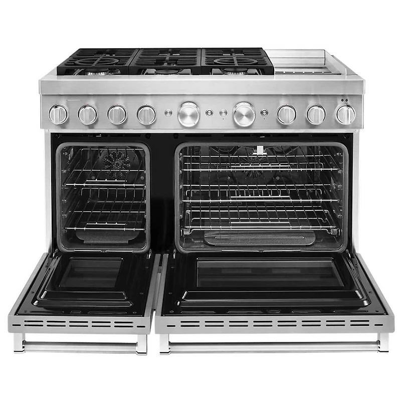 4.1 Cu.Ft. Stainless Commercial-Style Dual-Fuel Range