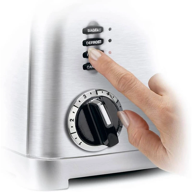 2-Slice Wide Slot Toaster - Stainless Steel 