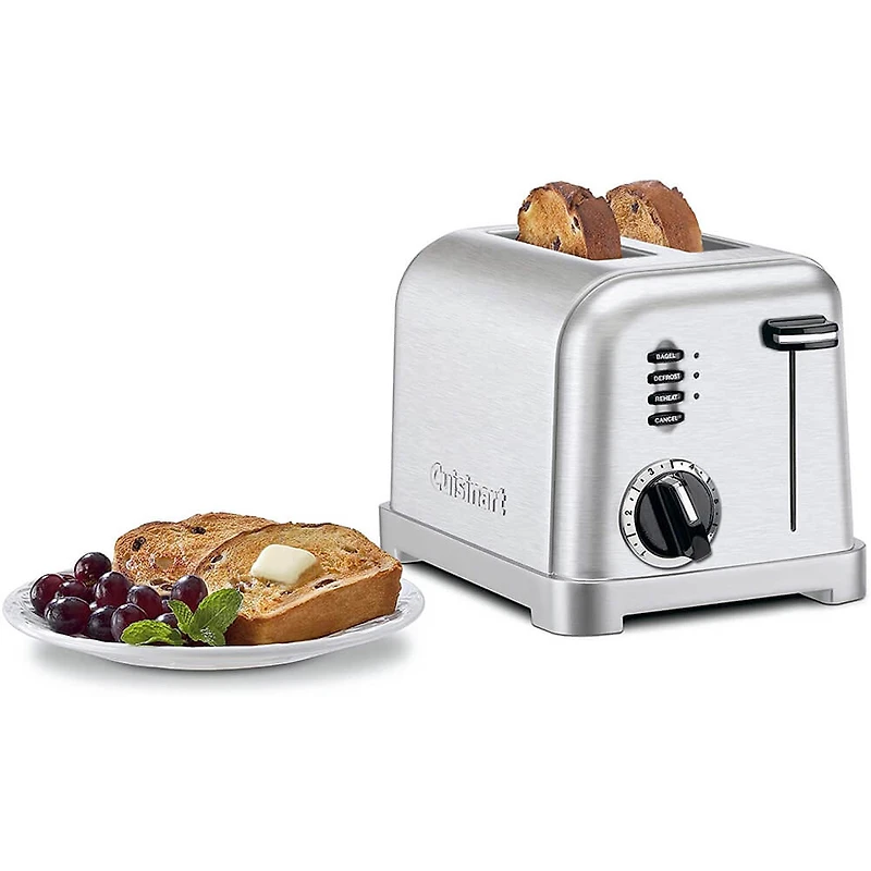 2-Slice Wide Slot Toaster - Stainless Steel 