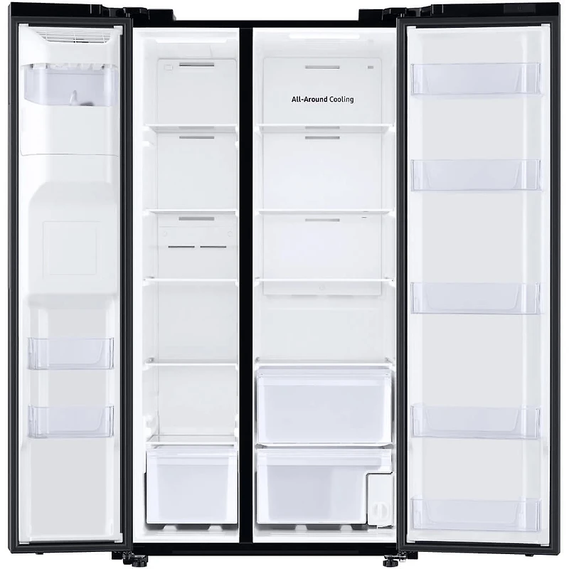 27.4 Cu. Ft. Black Stainless Side-by-Side Refrigerator