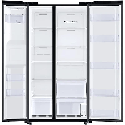27.4 Cu. Ft. Black Stainless Side-by-Side Refrigerator