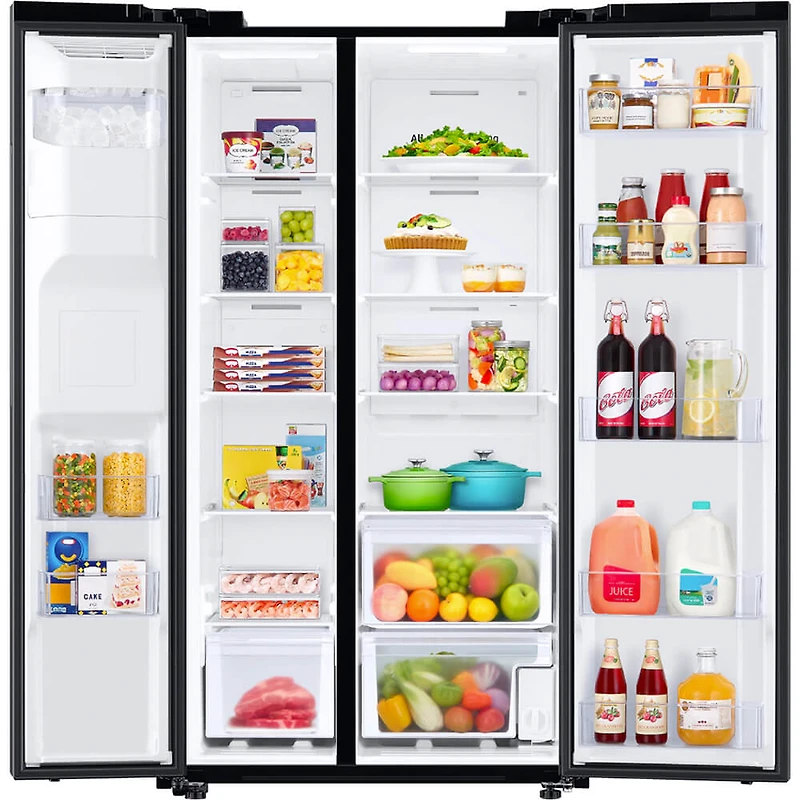 27.4 Cu. Ft. Black Stainless Side-by-Side Refrigerator