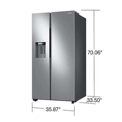27.4 Cu. Ft. Stainless Side-by-Side Refrigerator