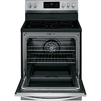 5.4 Cu.Ft. Stainless Electric Range with Steam Clean - OPEN BOX