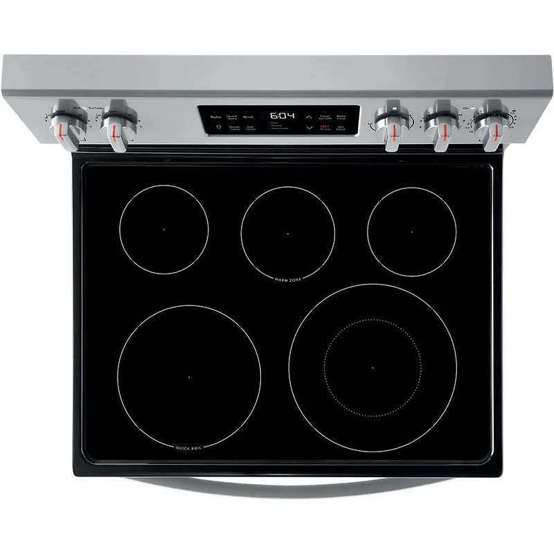 5.4 Cu.Ft. Stainless Electric Range with Steam Clean - OPEN BOX
