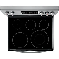 5.4 Cu.Ft. Stainless Electric Range with Steam Clean - OPEN BOX