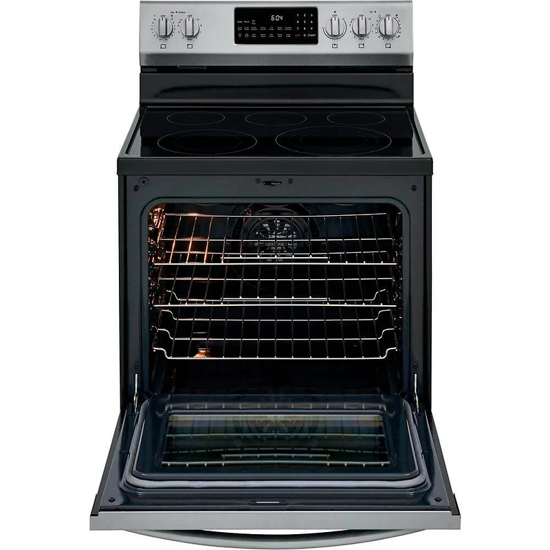 5.7 Cu.Ft. Stainless Electric Range with Air Fry - OPEN BOX
