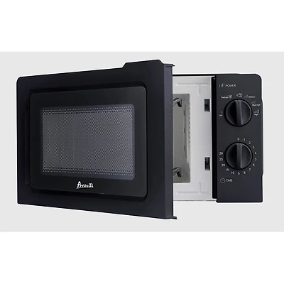 0.7 Cu. Ft. Black Countertop Manual Microwave Oven - OPEN BOX