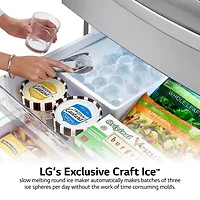 23 Cu.Ft. Stainless French Door Smart Refrigerator - OPEN BOX